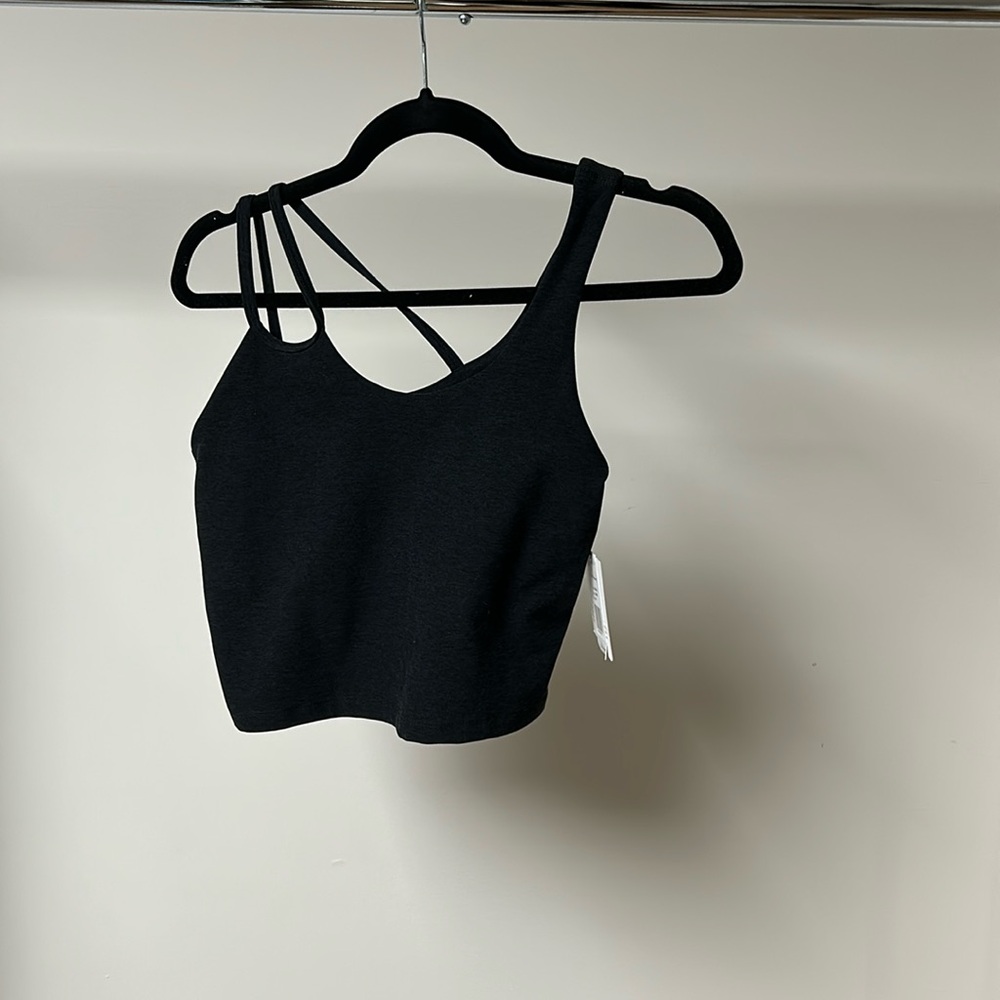 Beyond yoga shape shift cropped tank dark night
